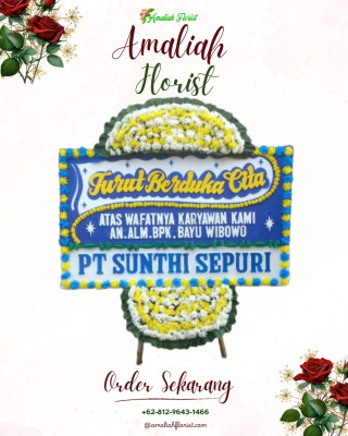 Papan Bunga Duka di Kecapi